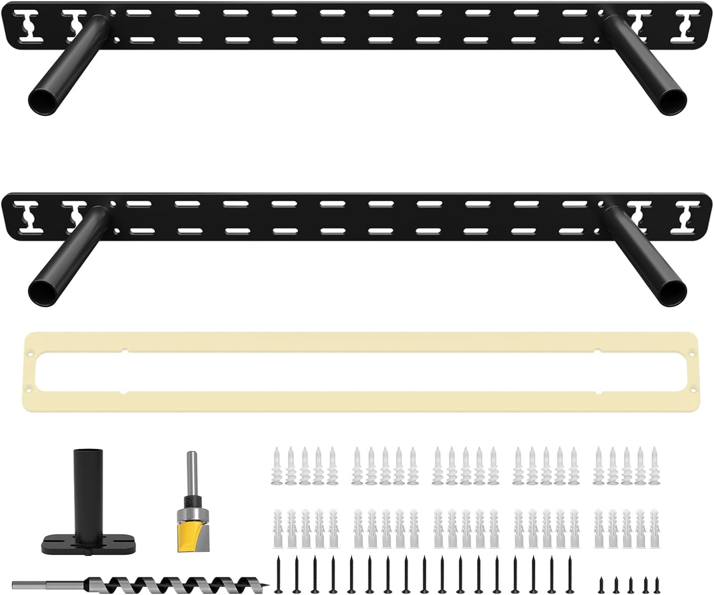 Heavy Duty Floating Shelf Hardware for Invisible Wall Mounting