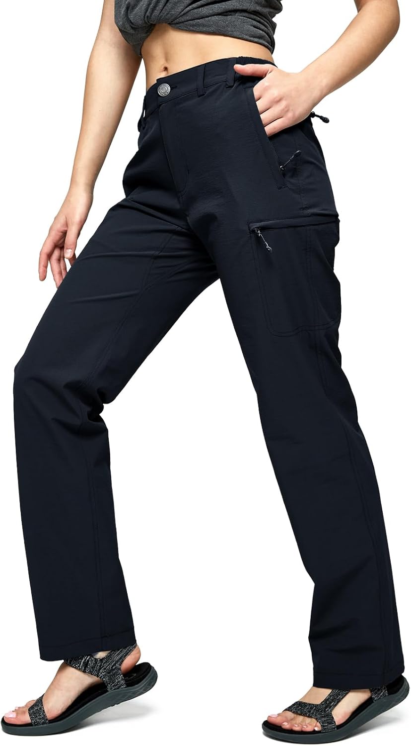 MIER Women's Quick Dry Cargo Pants for Hiking and Outdoor Use