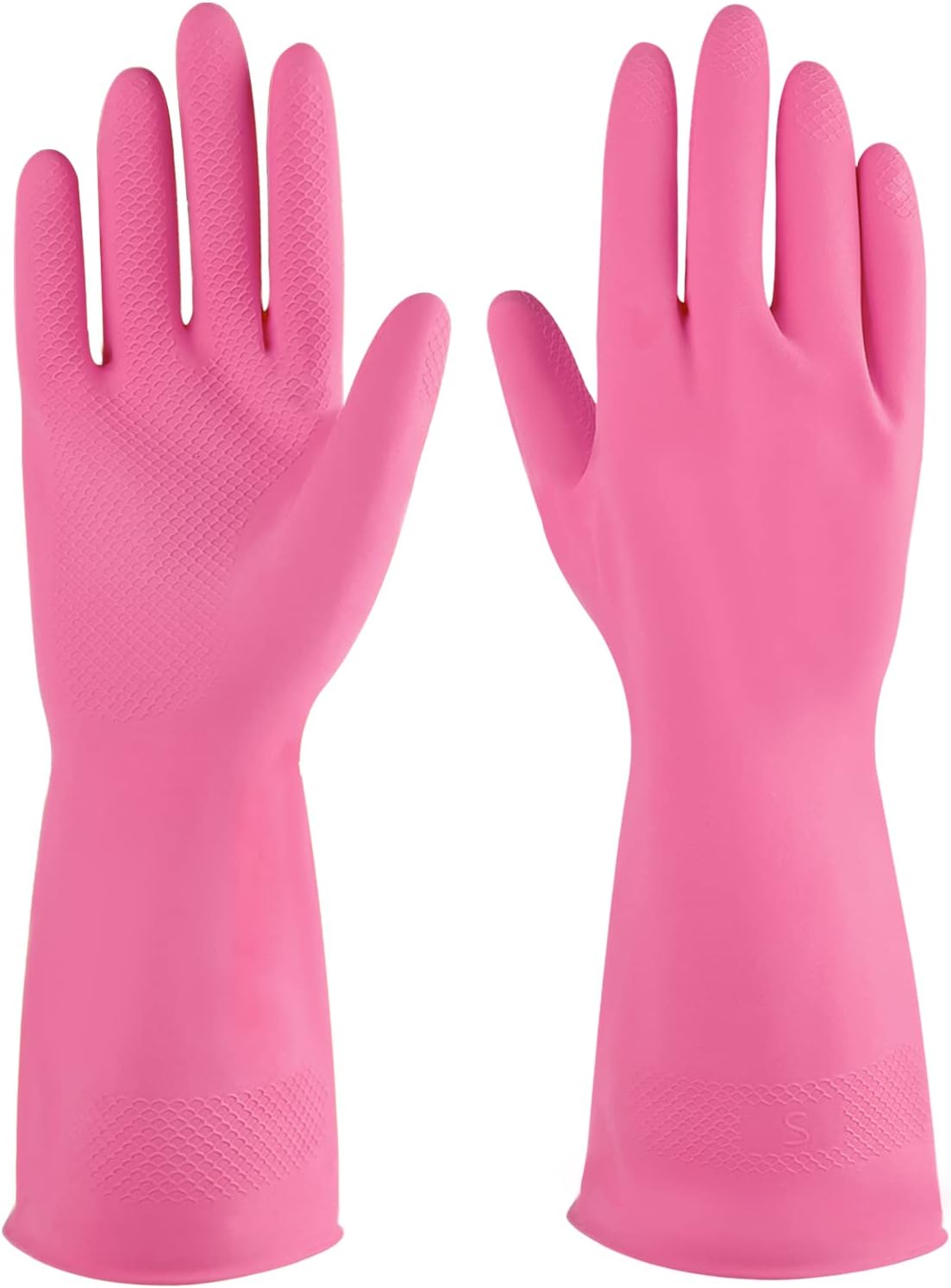 Reusable Rubber Cleaning Gloves: 6 Pairs for Household