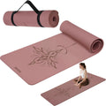 HAHE Yoga Mat Thick 8MM Eco-Friendly POE Non Slip Mat - Extra Cushion