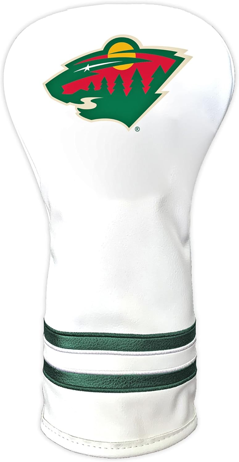 NHL White Vintage Driver Golf Club Headcover with Retro Design