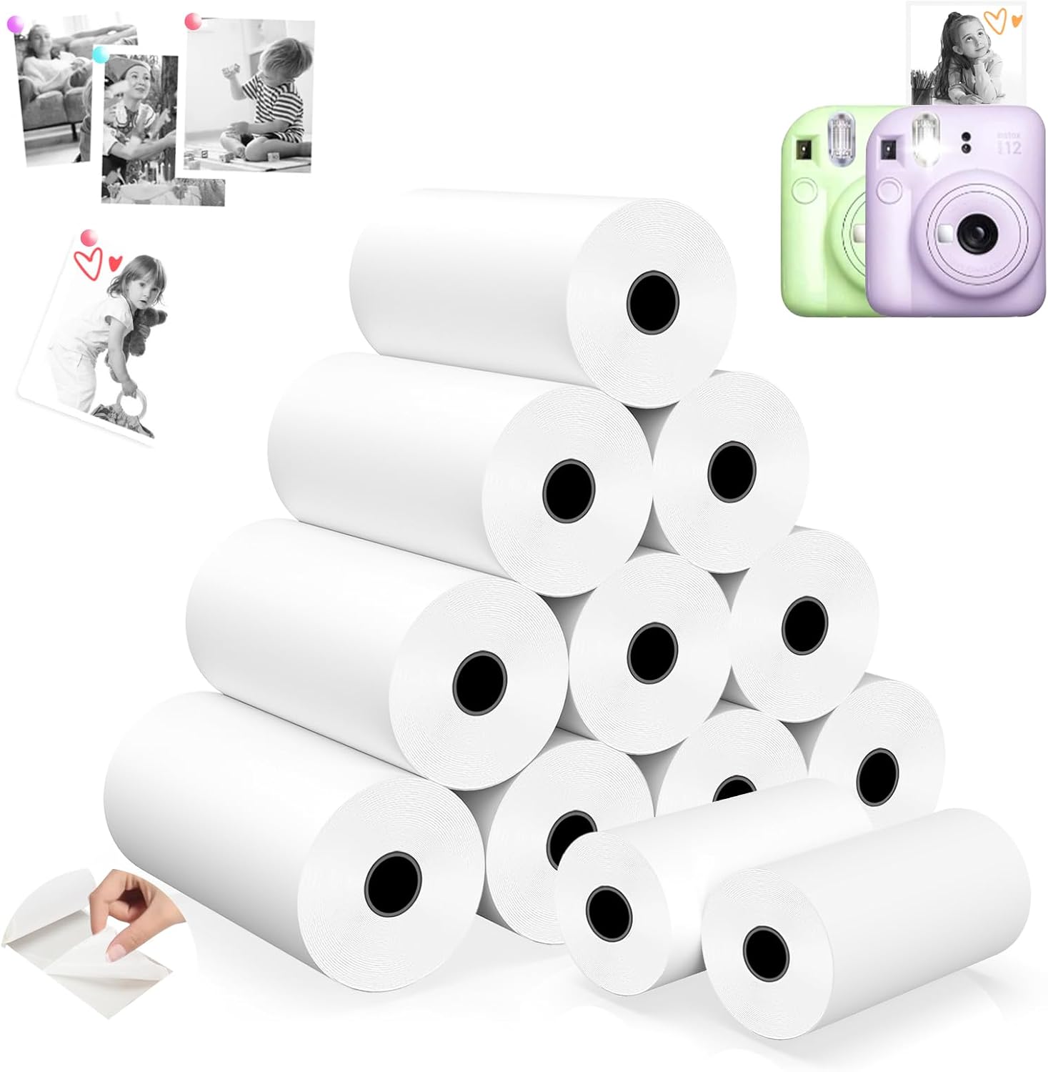 Atnadov Kids Camera Thermal Paper - Instant Prints!