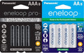 eneloop pro AAA & eneloop AA Rechargeable Batteries - High Capacity