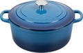 Enameled Cast Iron Dutch Oven Pot 7 Quart - Lake Blue