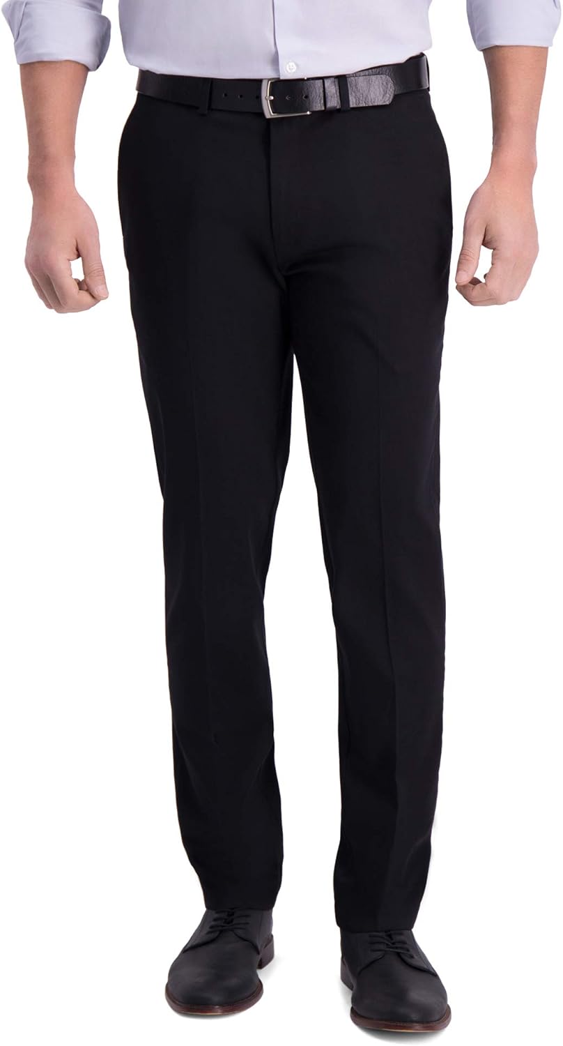 Haggar Men's Iron Free Premium Khaki Slim-Straight Fit Pants