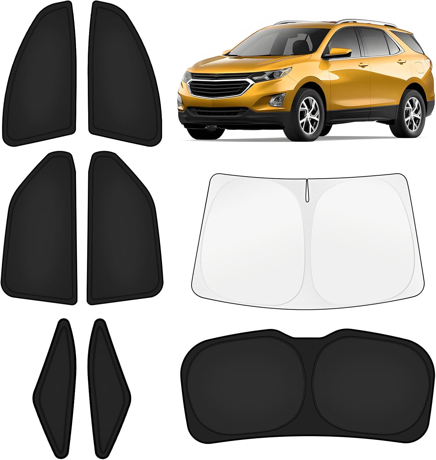 KUST Car Window Shades for Chevy Equinox 2018-2024 Full Set