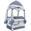 BABY JOY 4 in 1 Pack and Play with Canopy - Portable Foldable Bassinet