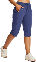 baleaf Women's 15 in Hiking Shorts Long Bermuda Capris - Quick Dry Fit