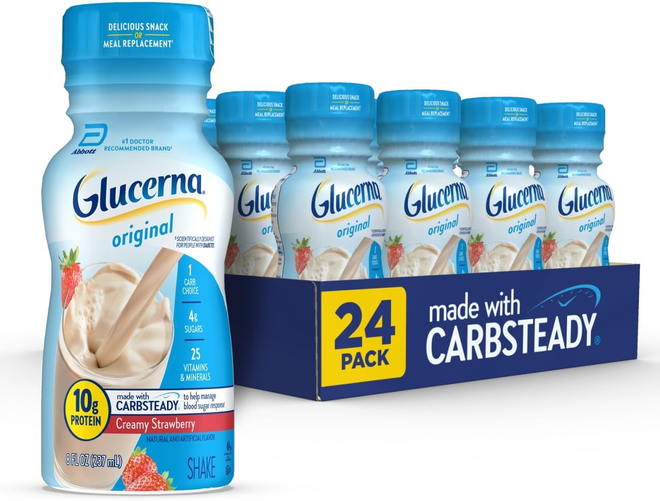 Glucerna Original Diabetes Care Shake for Blood Sugar Support