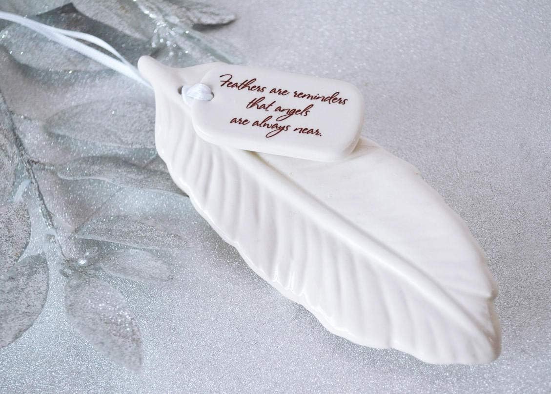 Sympathy Feather Ornament - A Meaningful Gift for Remembrance