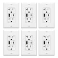 USB C Wall Outlet with USB Ports - 21W Fast Charging, Tamper Resistant