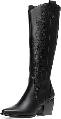DREAM PAIRS Womens Cowboy Boots for Chic Western Style