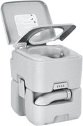 Portable Travel Toilet 5.3 Gallon RV Potty - Compact Camp Flush