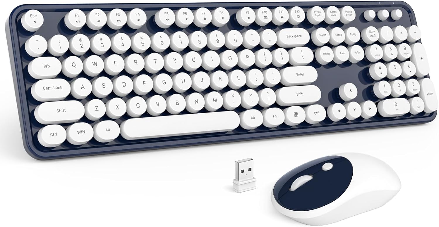 MOFII Wireless Keyboard and Mouse Combo for PC and Laptop Use