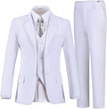 Boys Suits 5 Piece Slim Fit Formal Suit Set for Kids - Stylish Ring