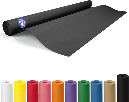 Black Paper Roll 36in x 100ft - Eco-Friendly Kraft for Crafts