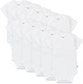 Honestbaby 10-Pack Short Sleeve Bodysuits One-Piece (Style 3F52)