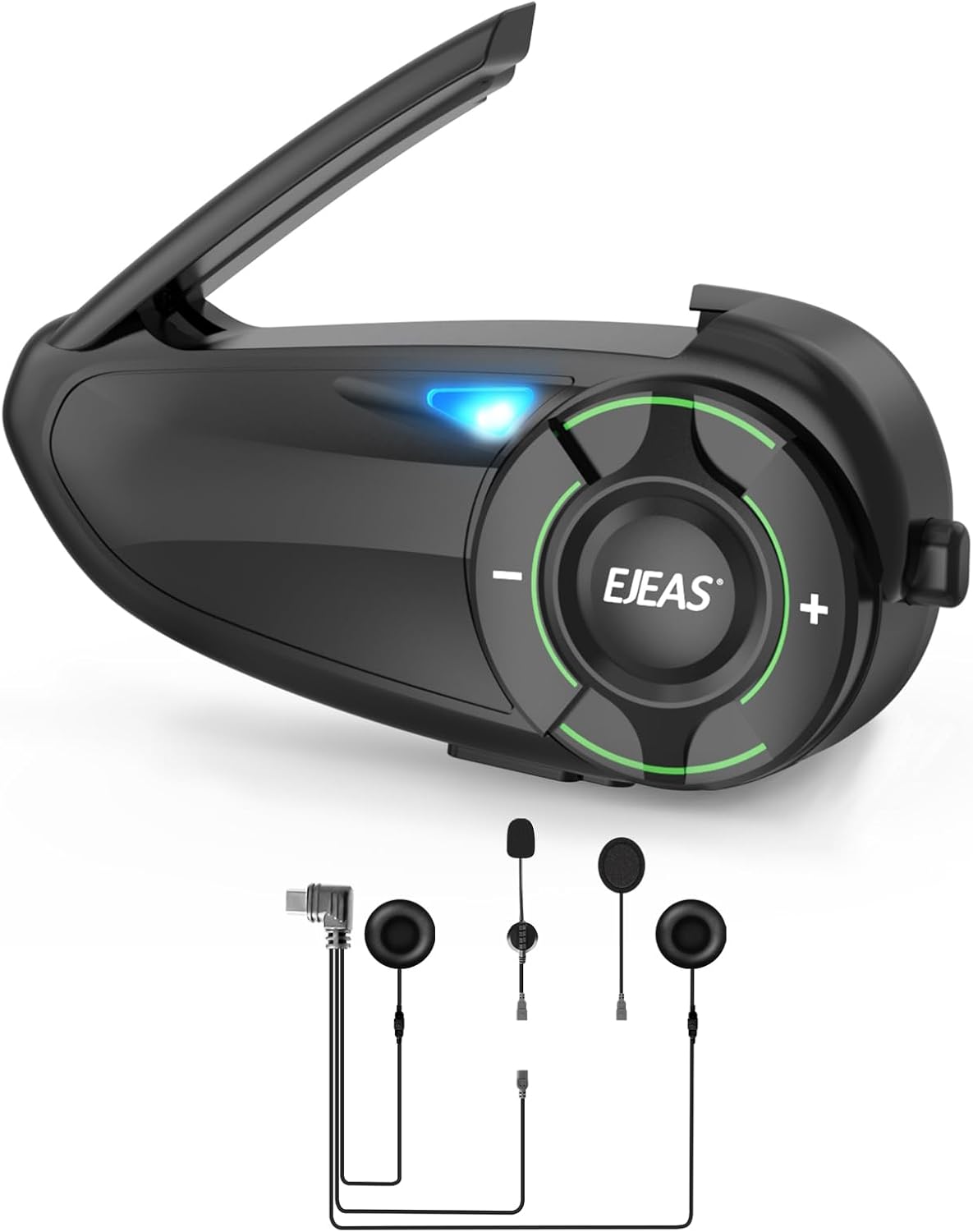EJEAS Q8 Motorcycle Bluetooth Headset with Mesh 3.0 Intercom