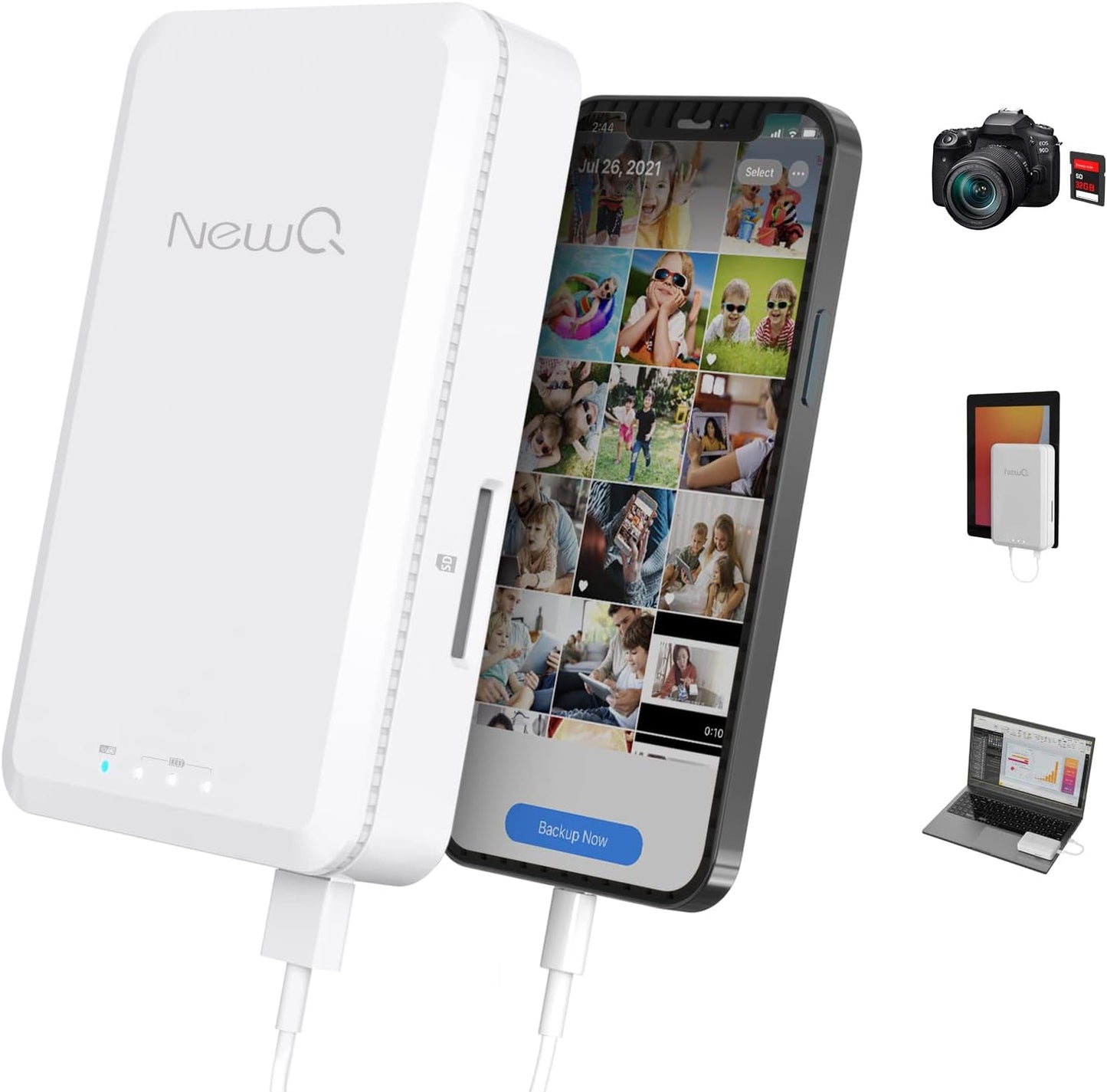 1TB External Drive for iOS & Android - Media Storage Solution