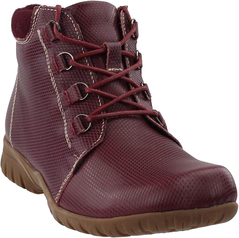 Propet Womens Delaney Round Toe Lace Up Zippered Casual Boots