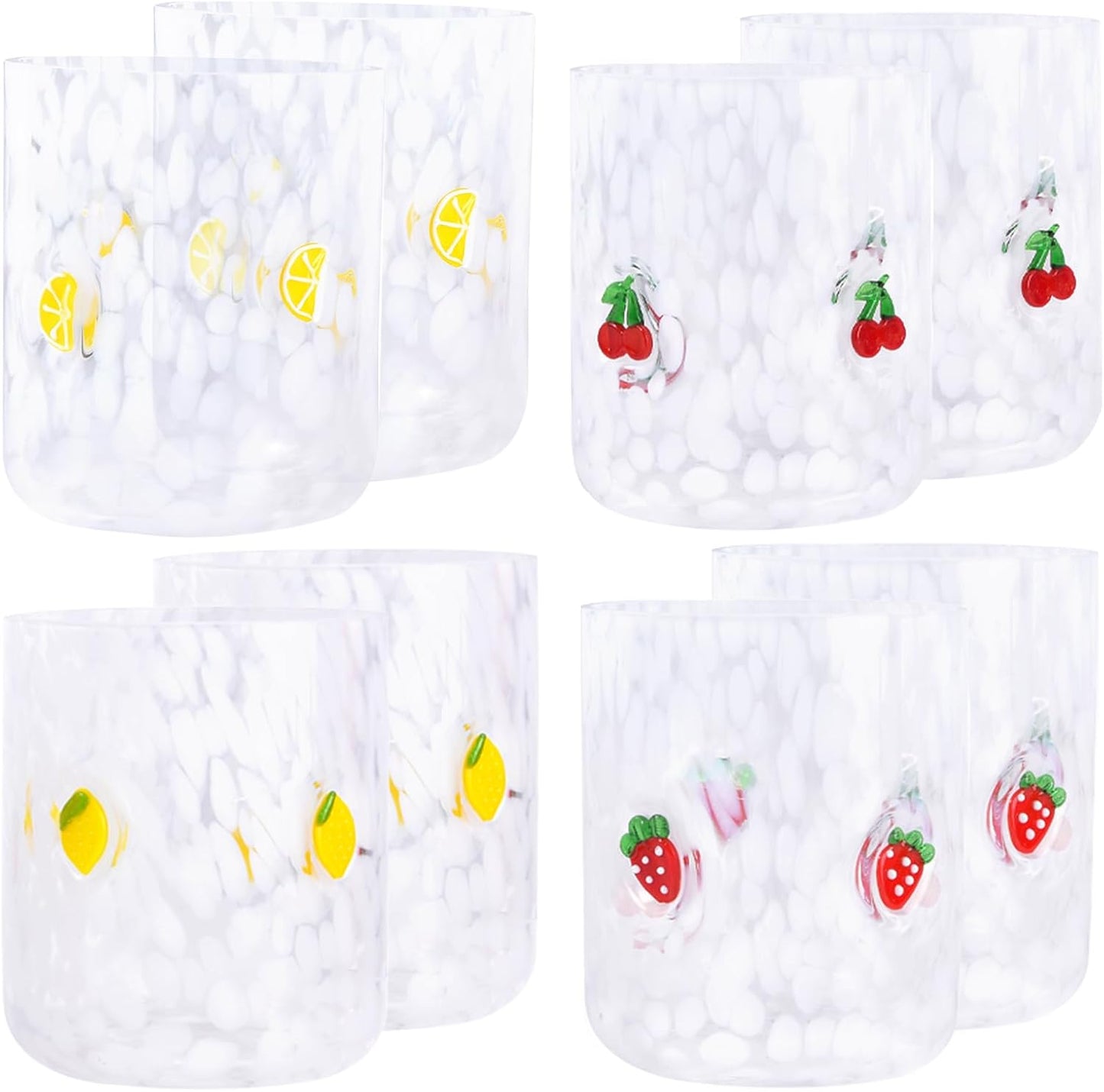 8 PCS 14 Ounce Juice Glasses for Stylish Entertaining