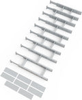 Gray Bamboo Drawer Dividers 10-Pack (17ft-22ft) - Adjustable Inserts