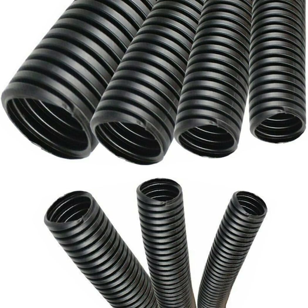 1in Polypropylene Non-Slit Wire Loom Conduit - 100 Feet Black