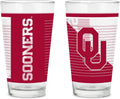 NCAA Pint Glass Set - Modern 16 oz Team Logo Pint Glass