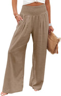 Angerella Womens Elastic High Waisted Palazzo Pants (Style KR58)