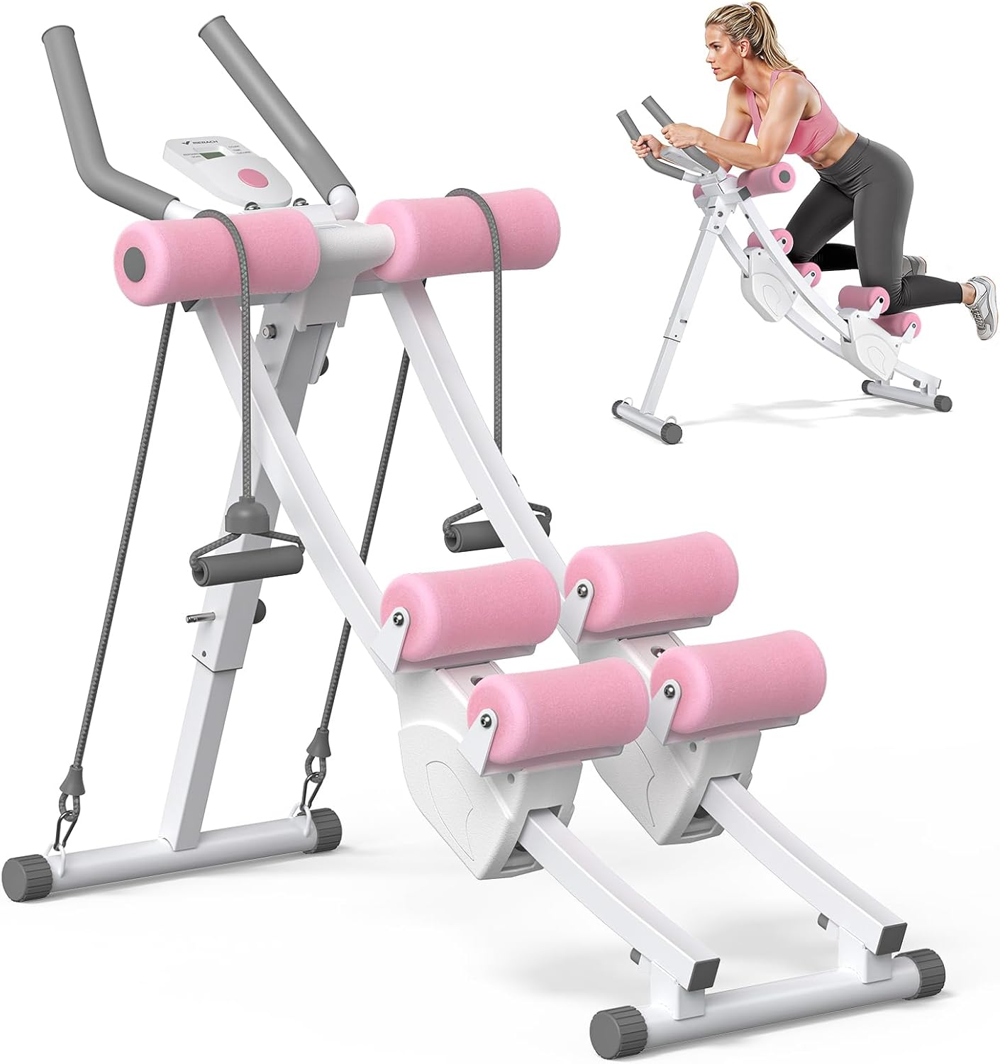 MERACH Adjustable Ab Trainer Machine for Home Gym Workouts