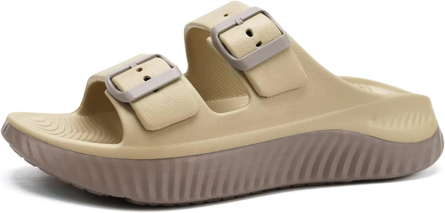 KuaiLu Womens Recovery Sandals with Arch Support for Comfort