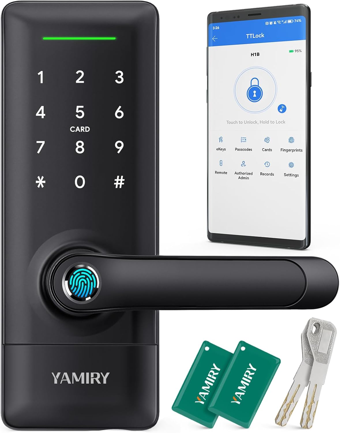 Smart Door Lock with Biometric Fingerprint and Keyless Entry