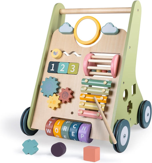 Montessori Wooden Baby Walker | LOL-FUN Push Toy