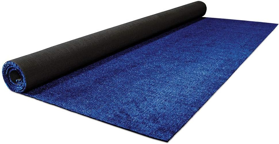 Outdoor Artificial Turf with Marine Backing in Electric Blue
