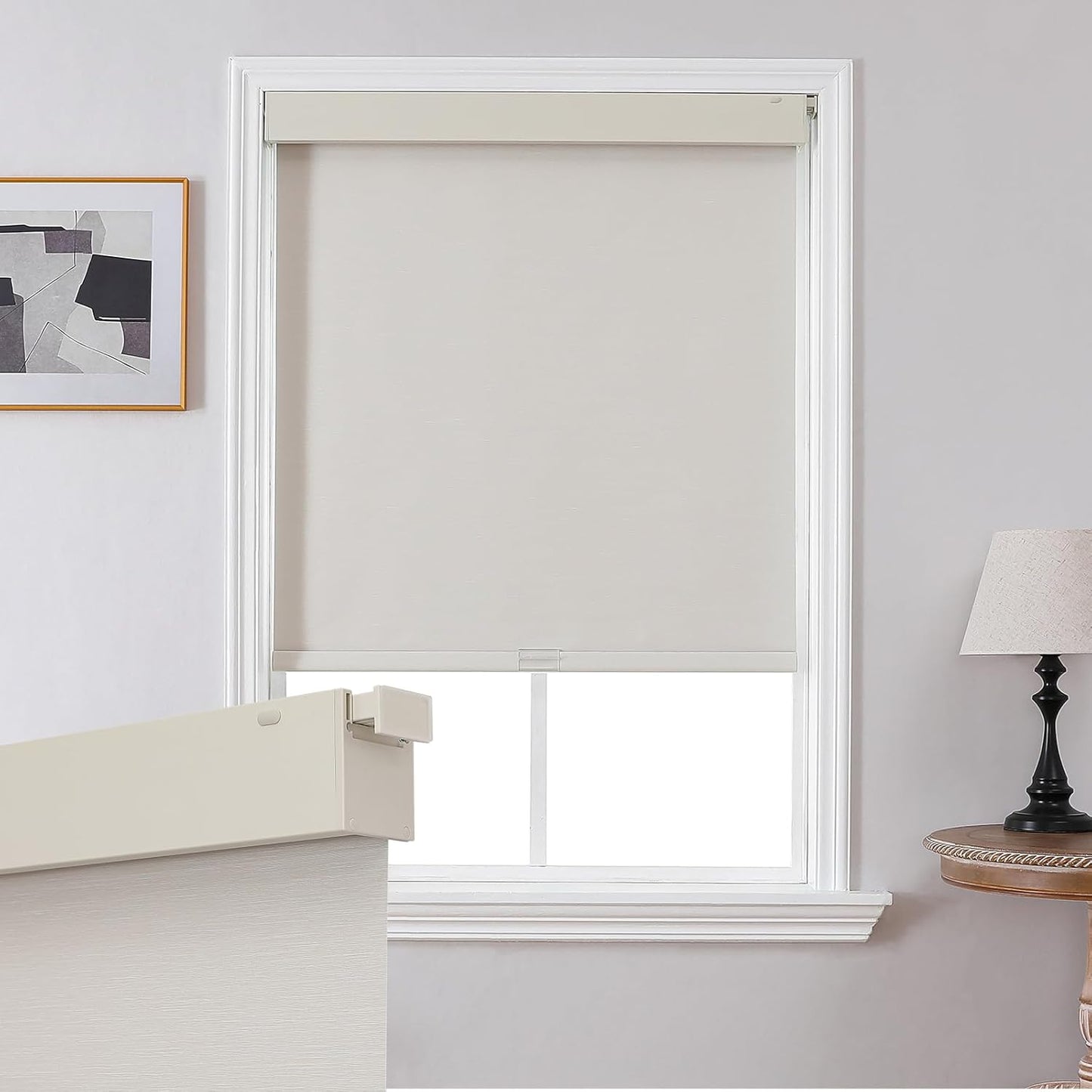 Cordless Roller Shades for Indoor Windows with UV Protection