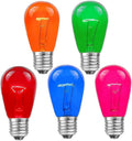 Novelty Lights 25 Pack S14 Outdoor Patio Edison Replacement Bulbs