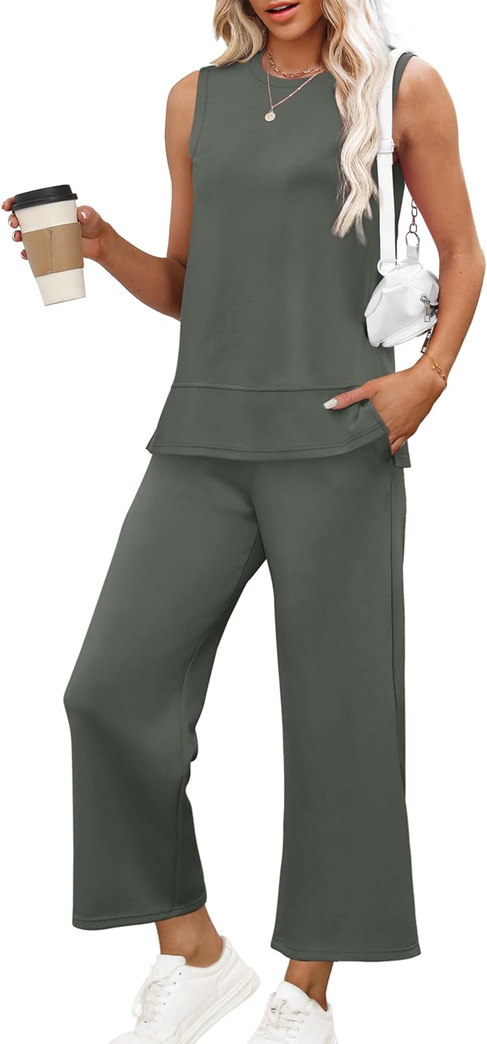 XIEERDUO Women's Summer Travel Tracksuit Comfy Loungewear Set