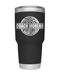 Personalized BASKETBALL Coach or Player Gift - Laser Engraved Tumblers