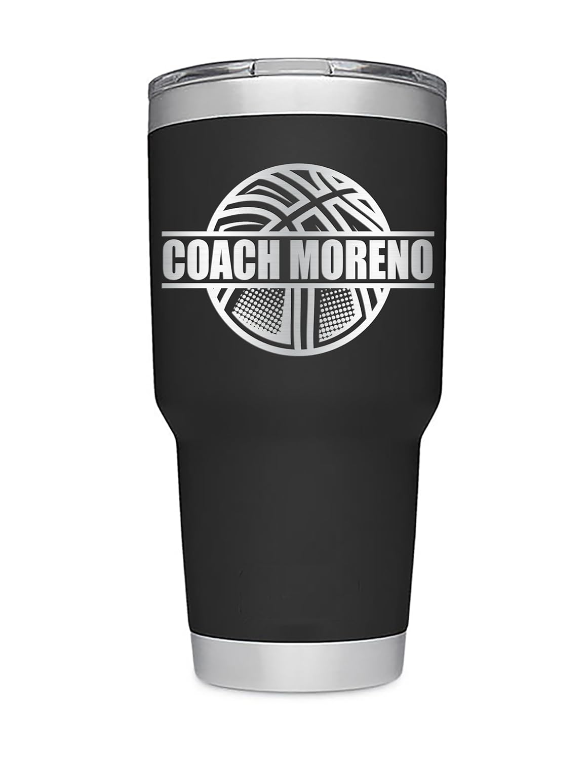 Personalized Basketball Coach or Player Gift - Laser Engraved Tumblers