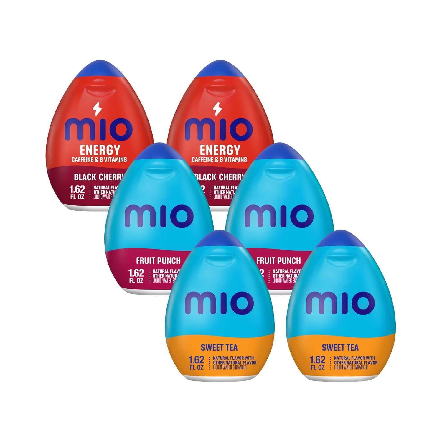 Mio Water Enhancement Variety Pack - Black Cherry, Fruit Punch, Tea