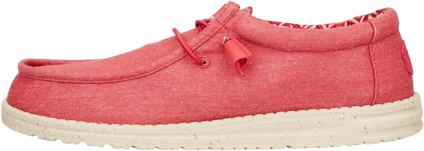 HEYDUDE Mens Wally Stretch Canvas Loafers for Everyday Comfort