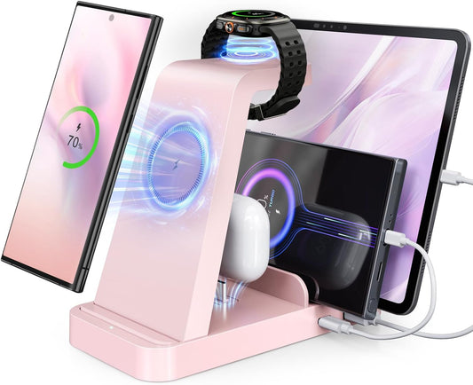 5 in 1 Wireless Charger for Samsung Devices - Fast Charging Station