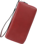 Lavemi Women's RFID Leather Large Capacity Zip Around Wallet - Phone
