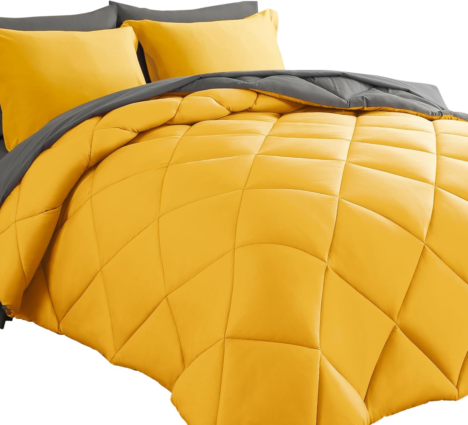 Cosybay King Bed in a Bag 7pcs Reversible Comforter Set