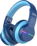 iClever Kids Bluetooth Headphones: Safe Volume, Colorful Lights