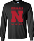 Nebraska Huskers Cotton Long Sleeve T-Shirts - Officially Licensed