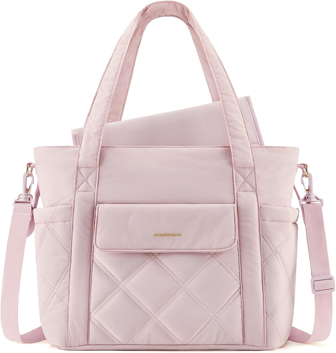 mommore Small Diaper Tote: Insulated Pockets, Lightweight & Stylish