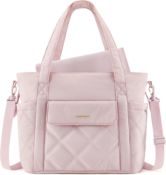 mommore Small Diaper Tote: Insulated Pockets, Lightweight & Stylish
