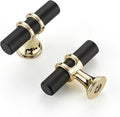 20 Pack Gold and Black Cabinet Knobs 2 in - Sleek Modern Drawer Pulls