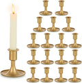 Candlestick Holders Taper Candle Holders - Elegant Gold Set of 18